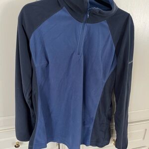 Columbia Navy and Gray Fleece Jacket